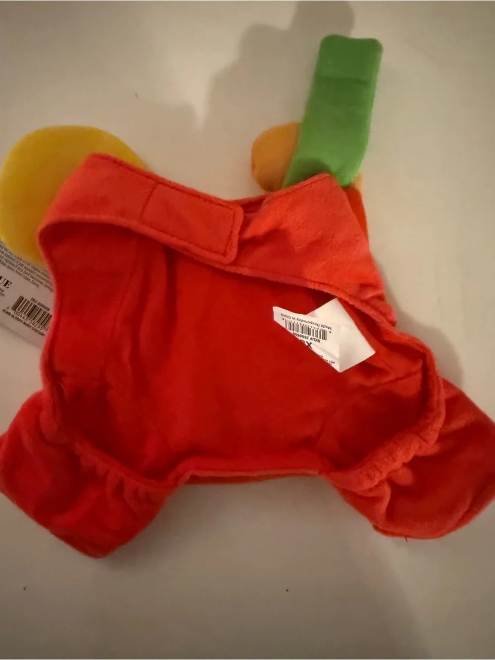 Pet Costume Harness with Lemonade Design - XS, Red